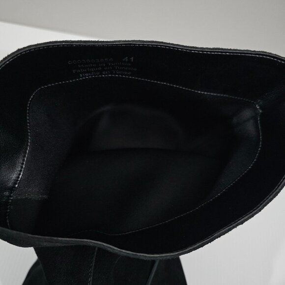 Free People Echo Over The Knee Boot Womens EU 41 Black Suede Tall Block Heel - Picture 11 of 15